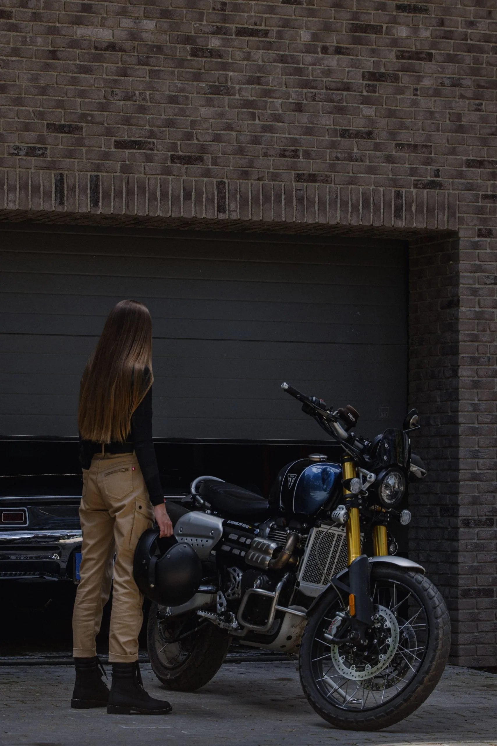 MILA CARGO BEIGE – Motorcycle Jeans for Women with Chino Style Cordura®