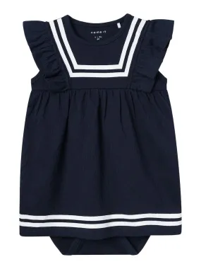 name it baby DASINE SAILOR BODY DRESS - Dark Sapphire