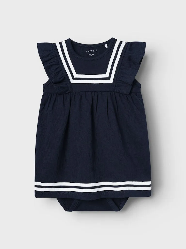 name it baby DASINE SAILOR BODY DRESS - Dark Sapphire