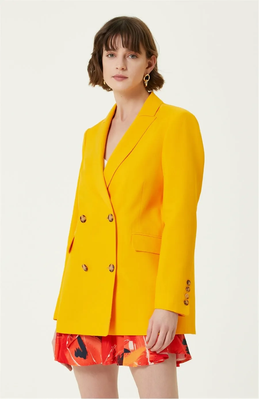 Network Regular Fit Blazer Yellow