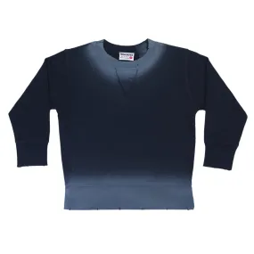 ombré sweatshirt in navy