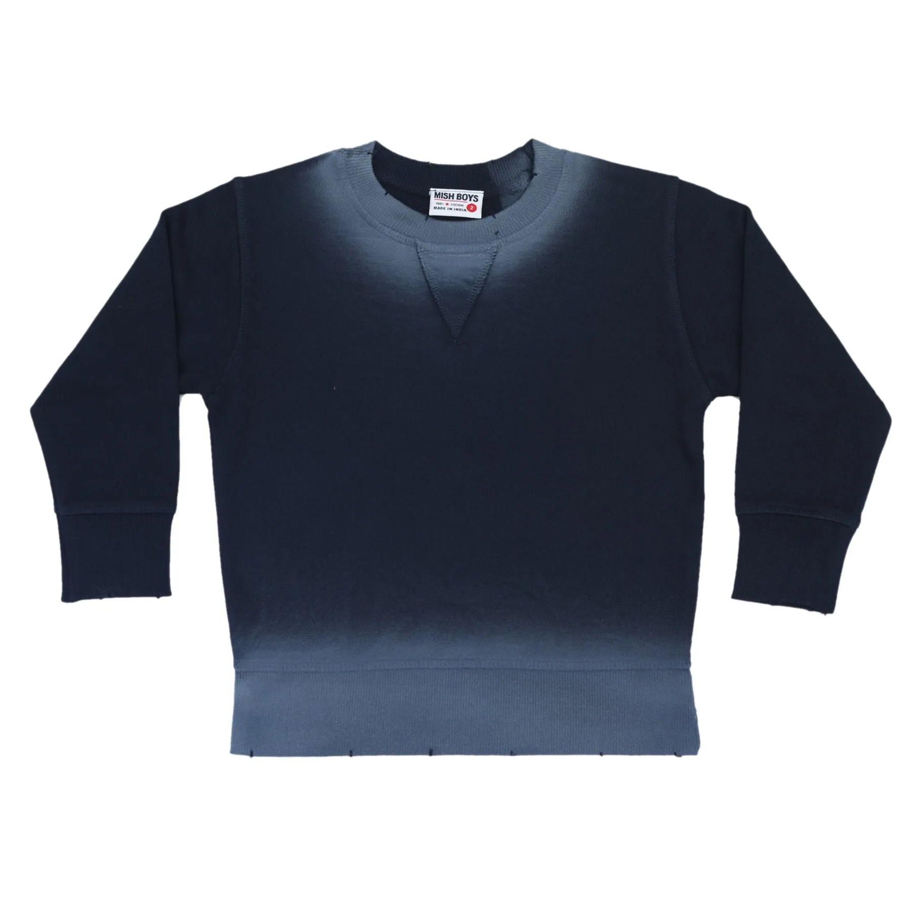 ombré sweatshirt in navy