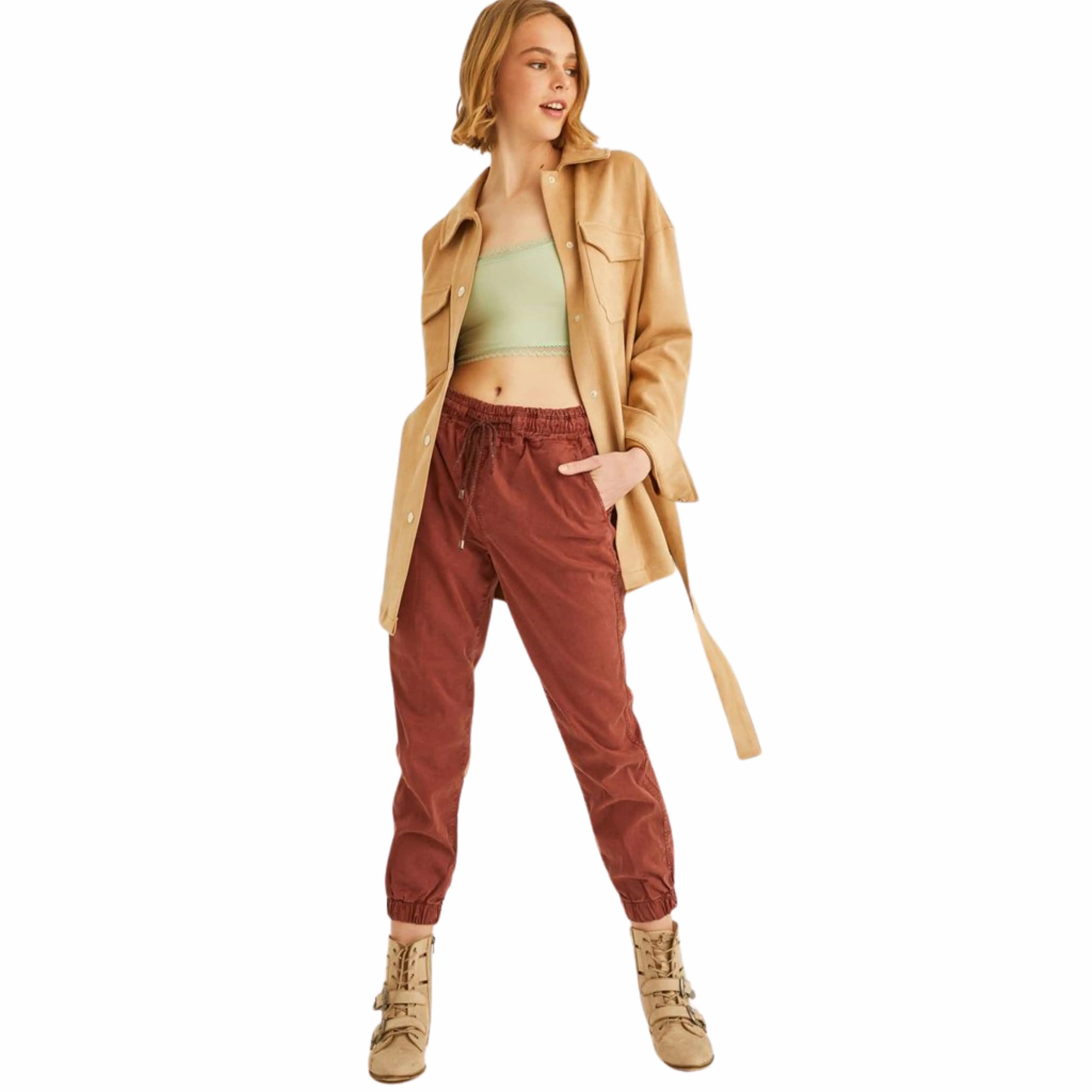 OXXO - Belt Detailed Sweatpants