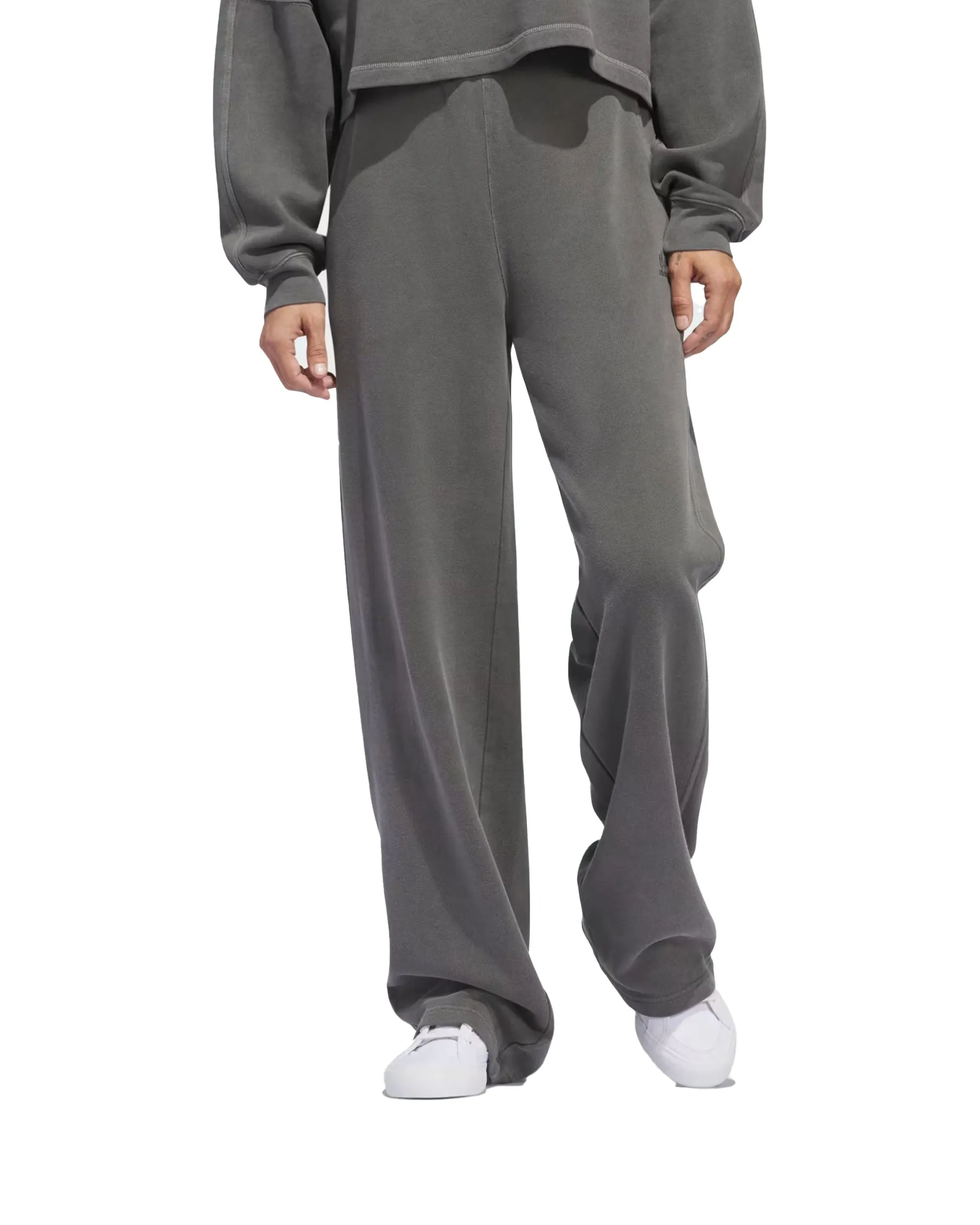 Pantalone Donna Adidas Ess Plus Sweatpant Grigio