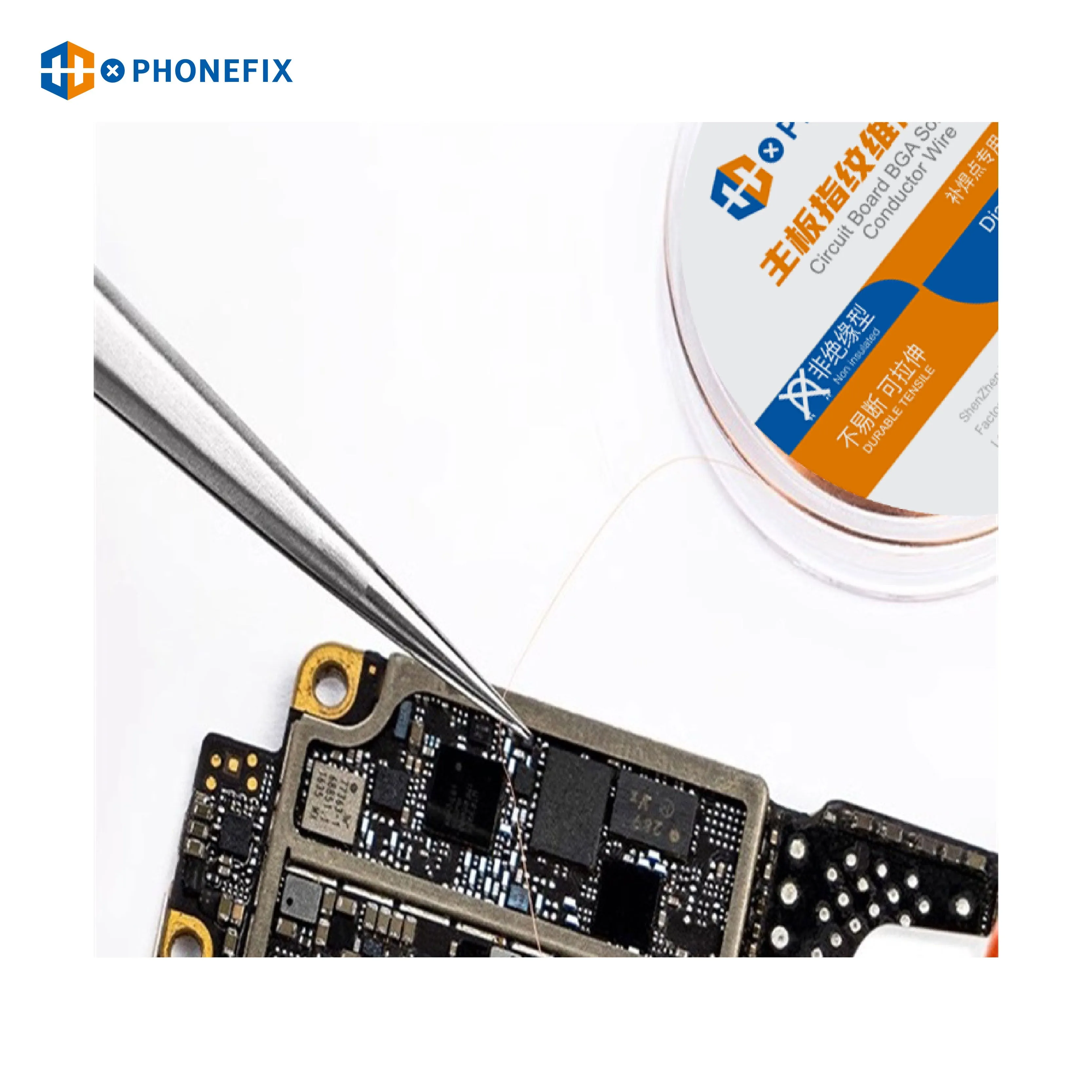 PHONEFIX Copper Jump Wire for iPhone Motherboard Fingerprint