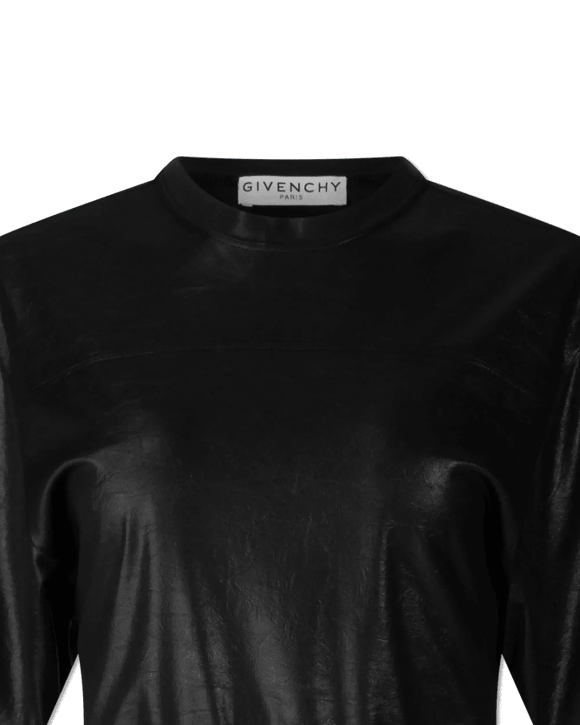 Pleated Lacquer T-Shirt Dress