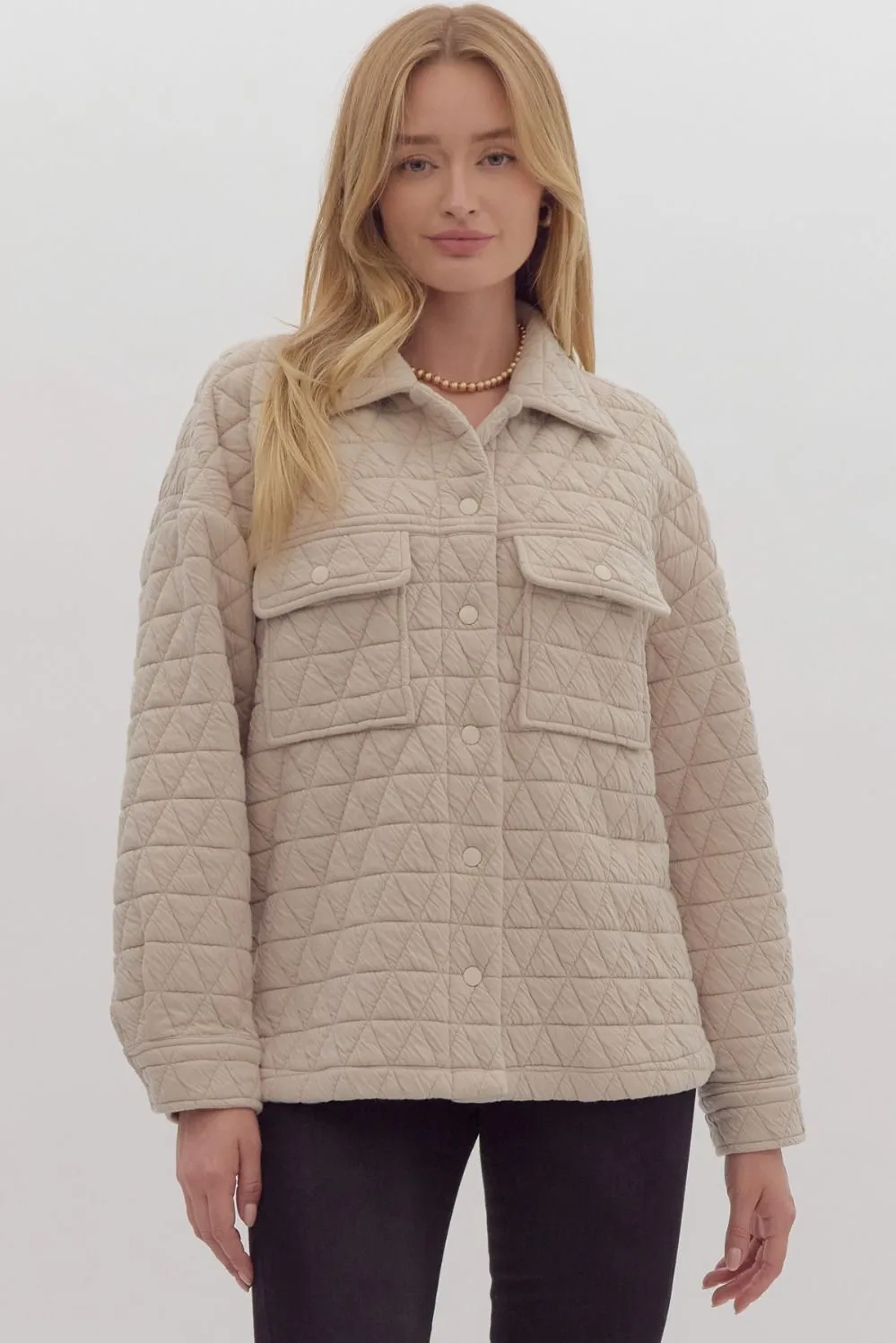 Quilted Shacket - Multiple Colors