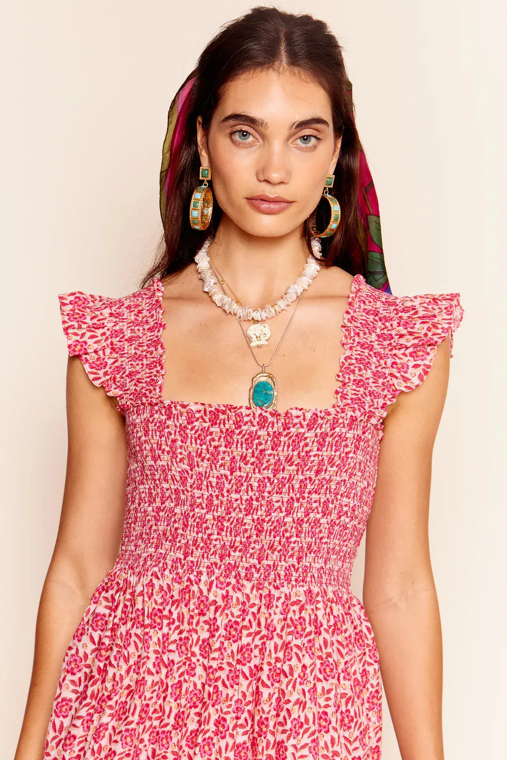 RIXO Kendall Dress in Carnation Raspberry