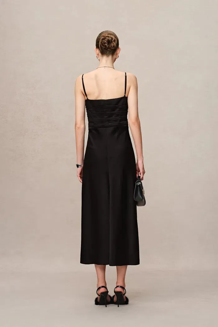 Rosa Lace Panel Slip Dress in Premium Japanese Soalon™