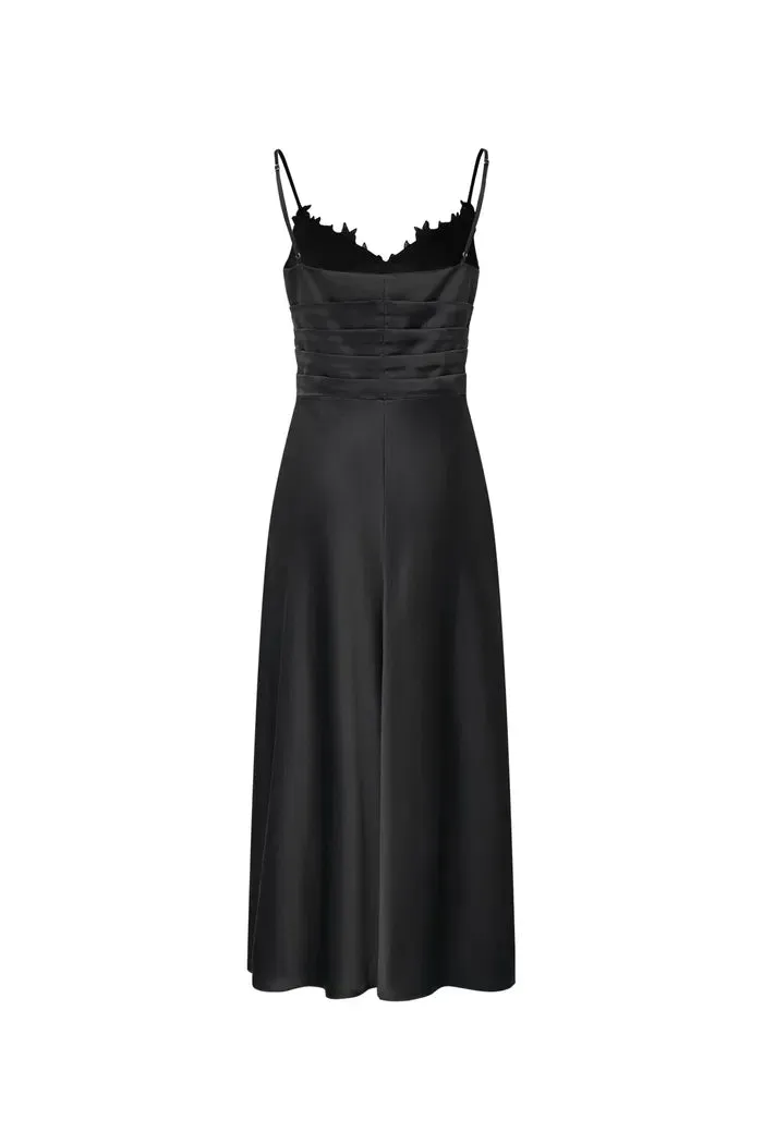 Rosa Lace Panel Slip Dress in Premium Japanese Soalon™