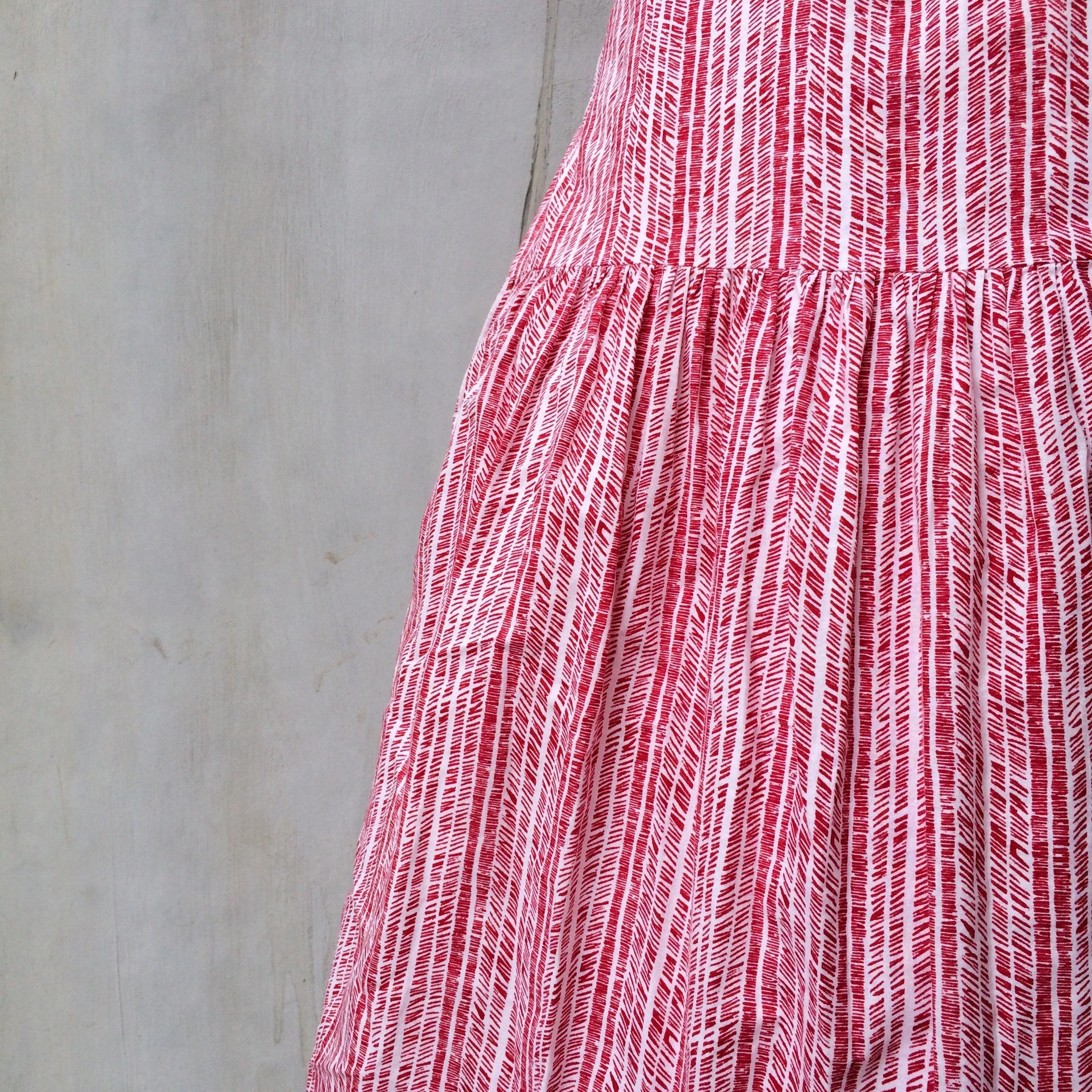Scribble a Giraffe | Vintage 1980s 100% Cotton Laura Ashely loose fit Drop waist dress with pockets