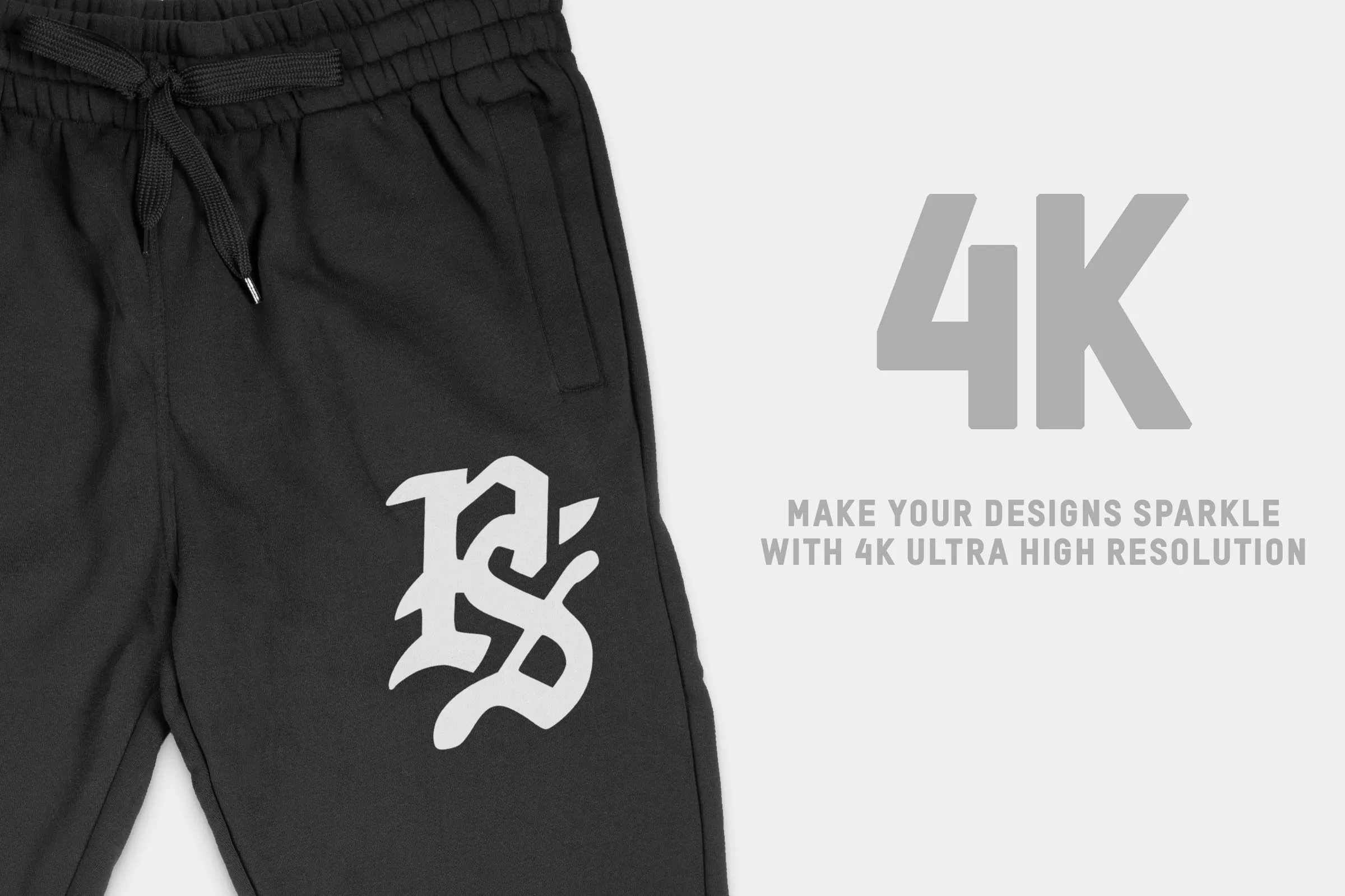 Shaka Wear 8.5oz Fleece Jogger Sweatpants Mockups