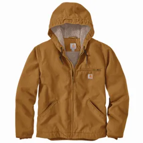 SHERPA LINED JACKET - BROWN
