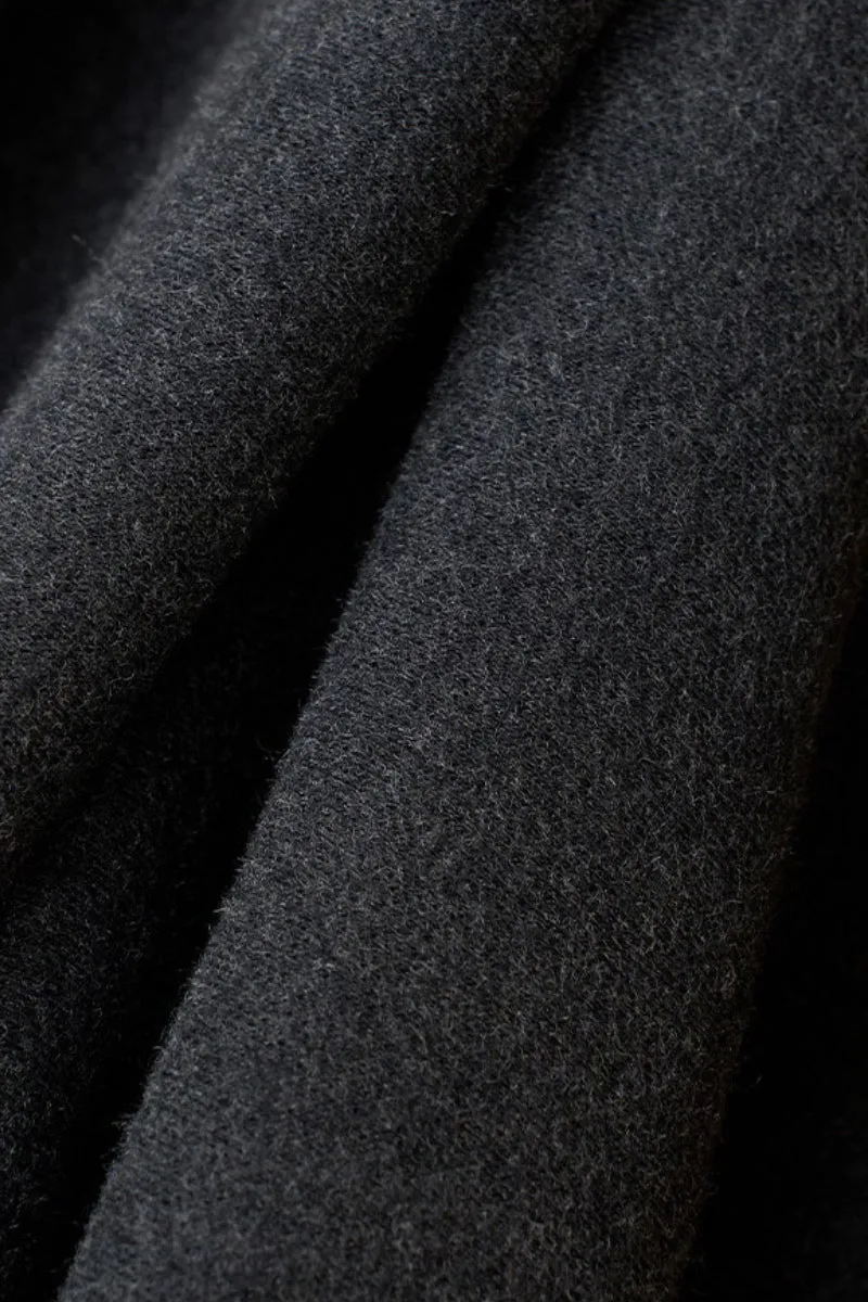 Soft Acetate-Cashmere Blend High Waisted Barrel Leg Sweatpants