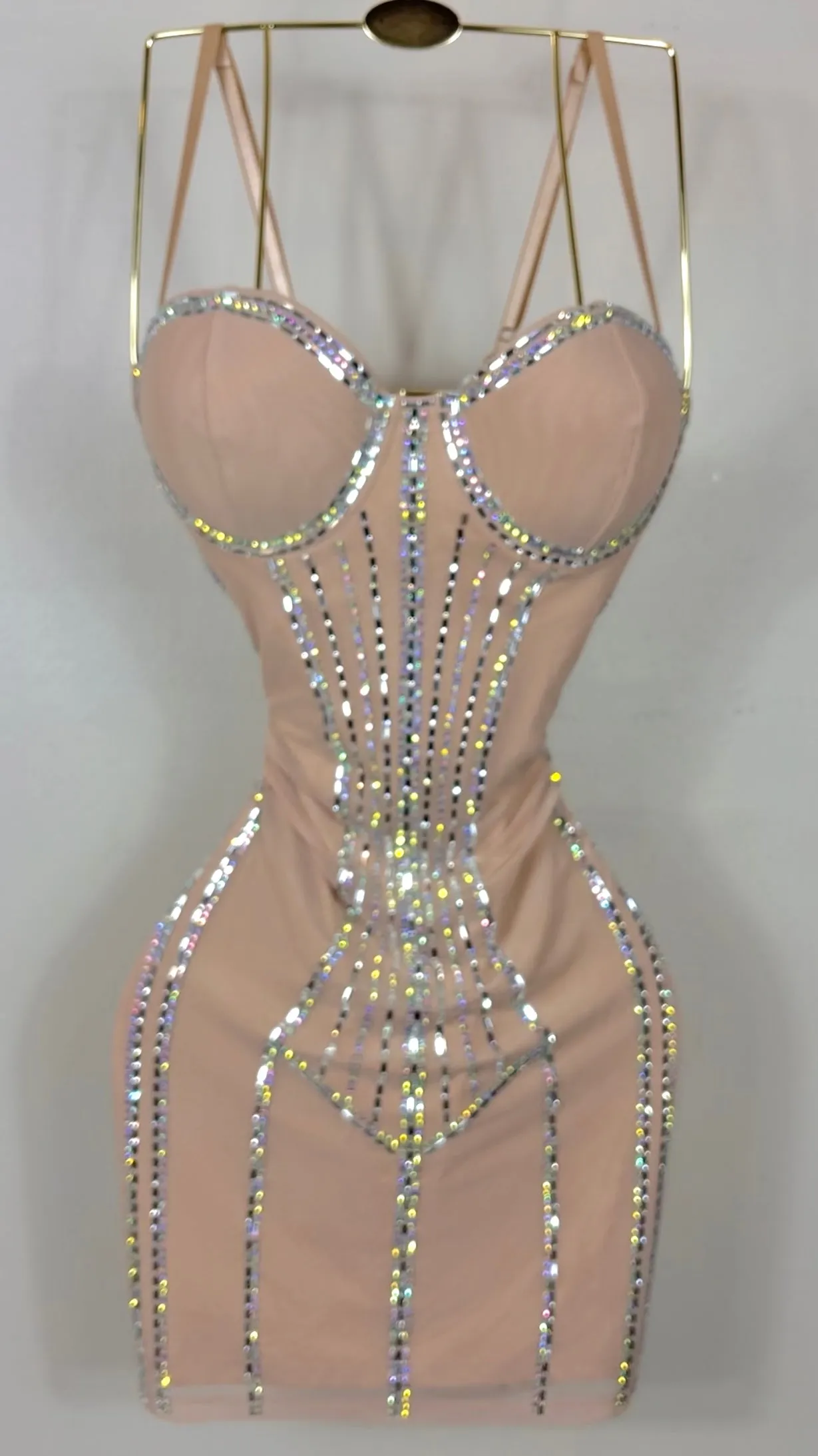 Sweetheart Dress - Nude