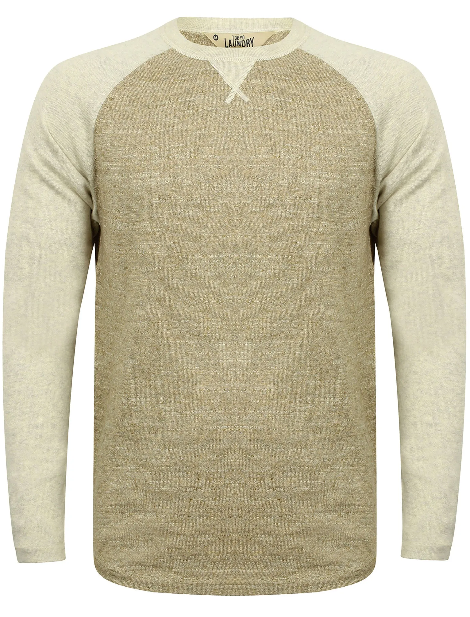 Synopsis Raglan Sleeve Cotton Slub Jumper in Oatmeal - Tokyo Laundry