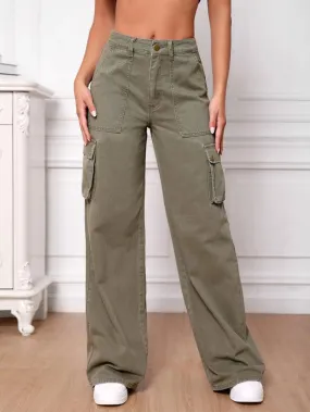 Tall Flap Side Pocket Cargo Jeans