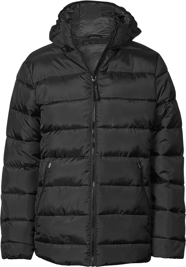 Tee Jays Lite Ladies Hooded Puffer Jacket | Lightweight | Recycled | Black | S-3XL