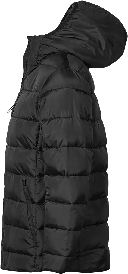 Tee Jays Lite Ladies Hooded Puffer Jacket | Lightweight | Recycled | Black | S-3XL