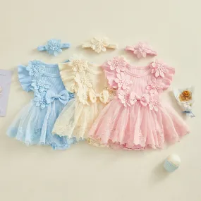 The Pretty Bouquet Lace Romper Dress