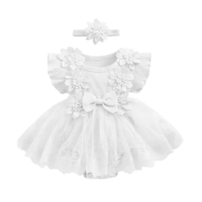 The Pretty Bouquet Lace Romper Dress