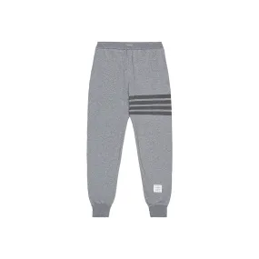 THOM BROWNE Classic Loopback 4-Bar Sweatpants Medium Grey (SS23)