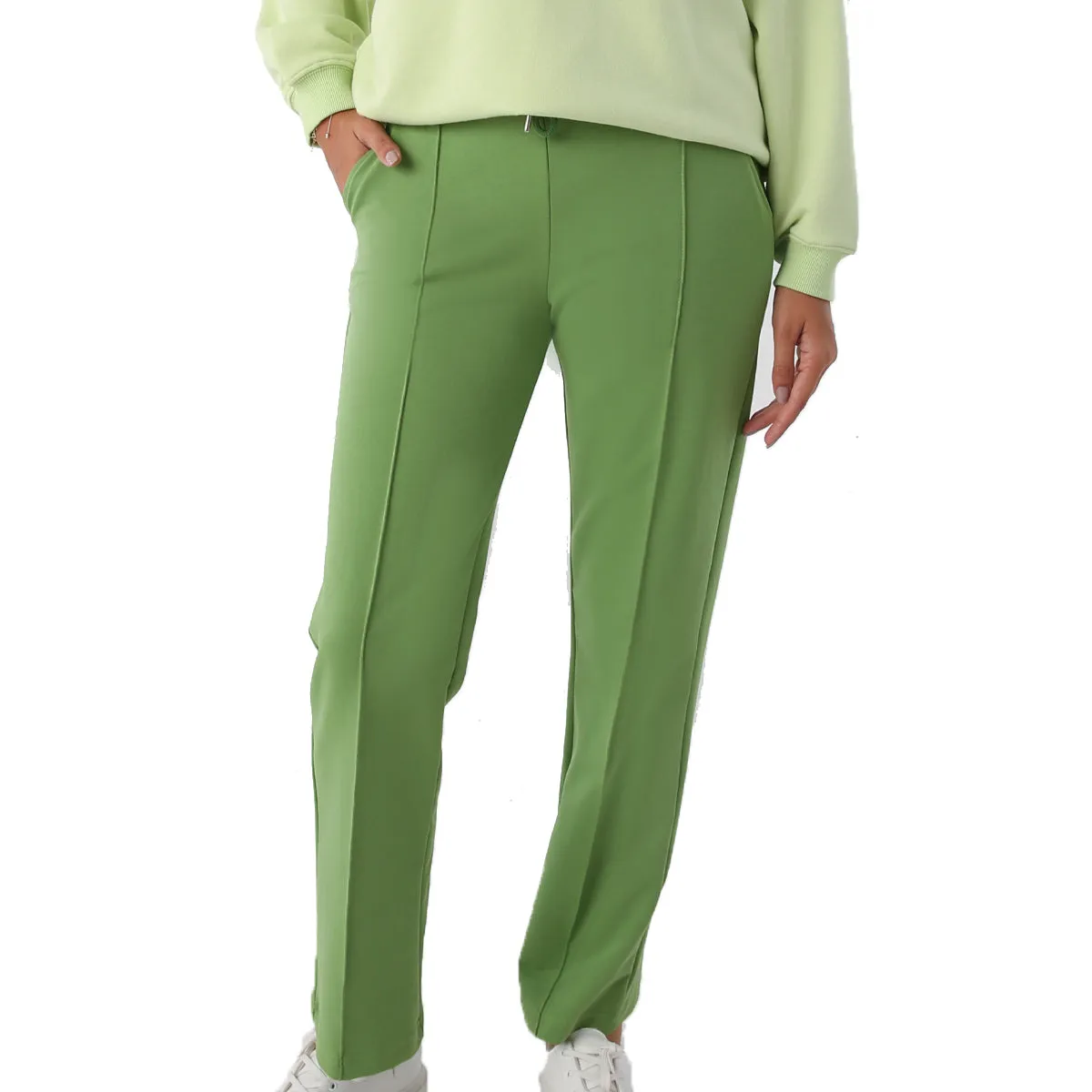 TLD Women Allday Green Pocketed Sweatpants - Dormagen