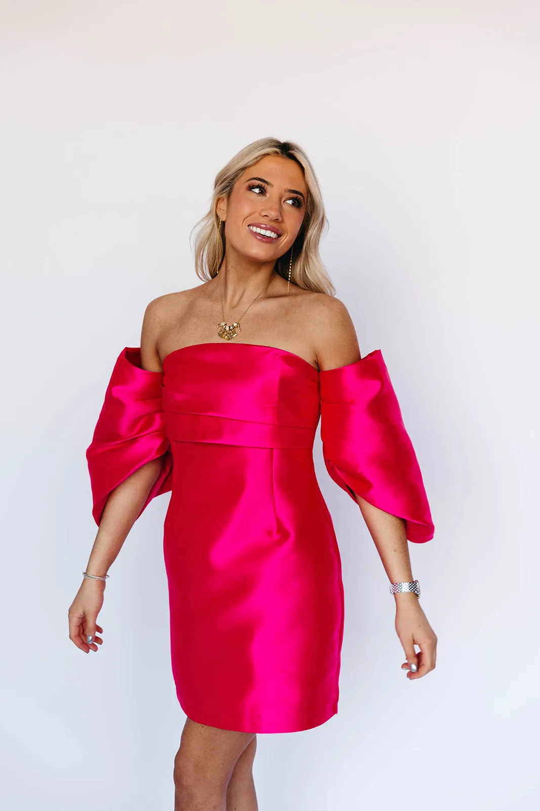Topanga Mini Dress - Hot Pink