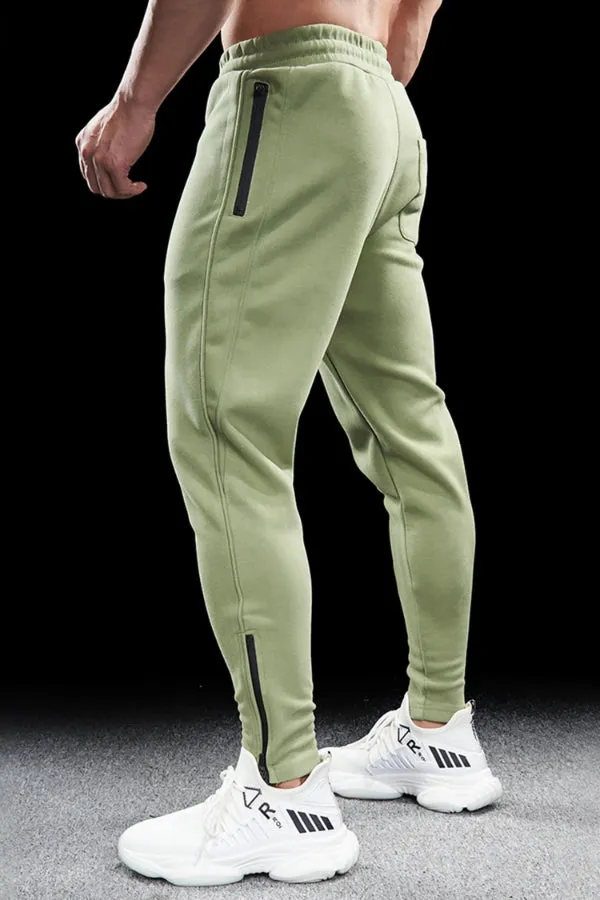 Track Side Sweatpants Jogger With Zipper Hem
