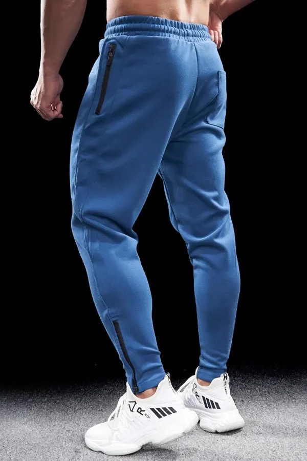 Track Side Sweatpants Jogger With Zipper Hem