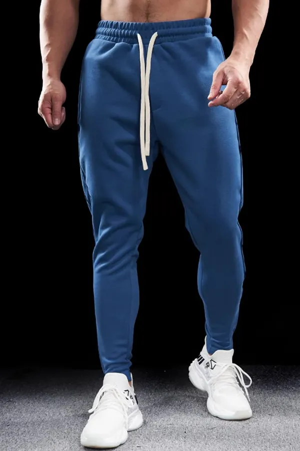 Track Side Sweatpants Jogger With Zipper Hem