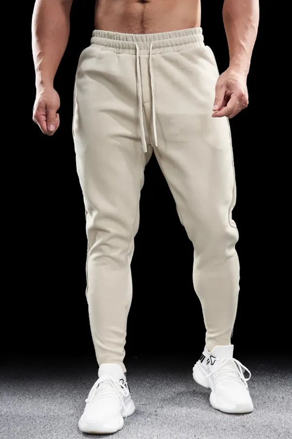 Track Side Sweatpants Jogger With Zipper Hem