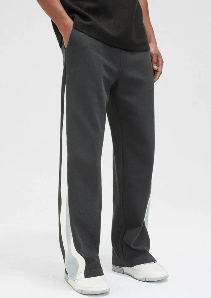 Twill Knit Panelled Sweatpants