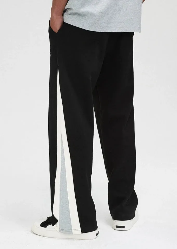Twill Knit Panelled Sweatpants