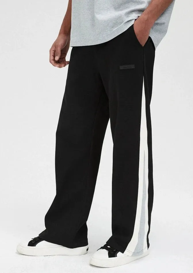 Twill Knit Panelled Sweatpants