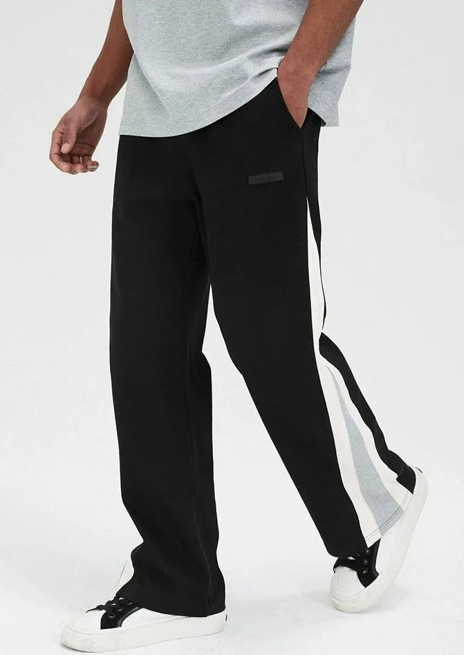 Twill Knit Panelled Sweatpants