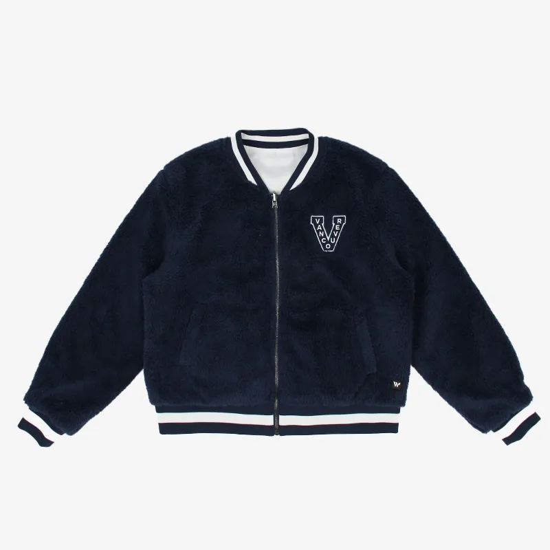 Vancouver Canucks Wild Collective Women's Reversible Sherpa Bomber