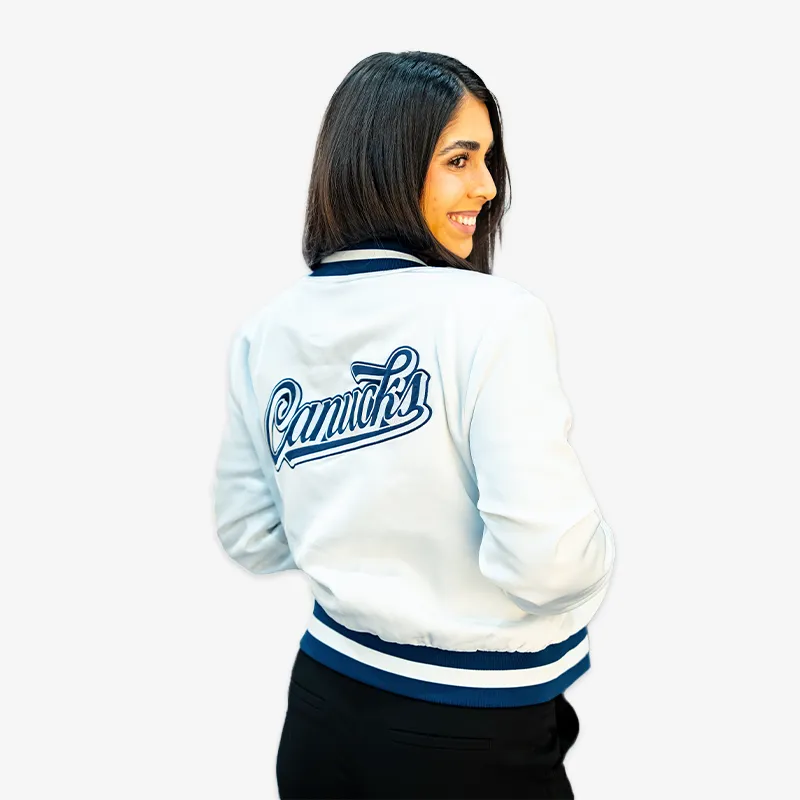 Vancouver Canucks Wild Collective Women's Reversible Sherpa Bomber