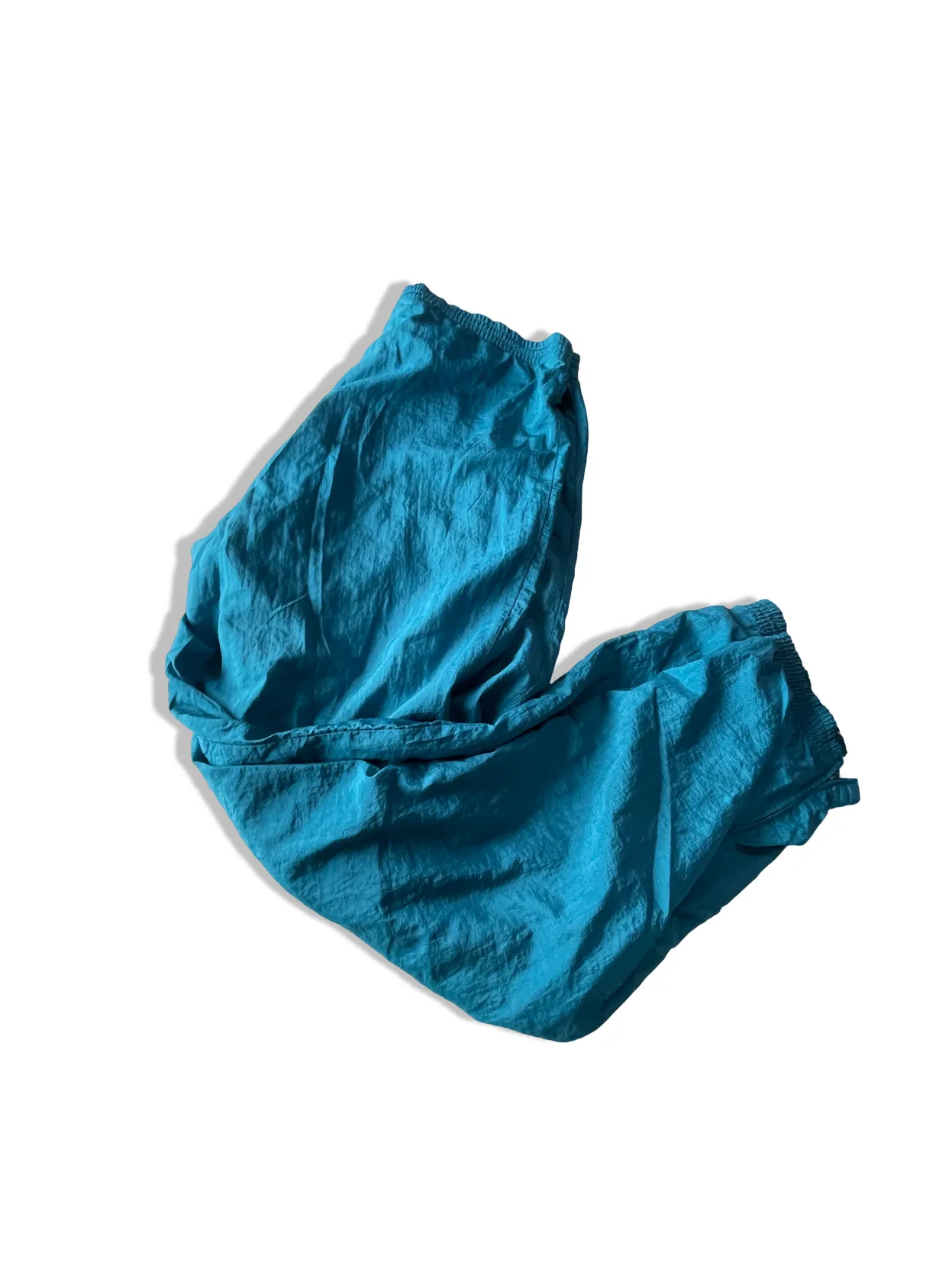 Vintage Adidas Nylon Turquoise sweat pant in XL| L33 W36| SKU 4792