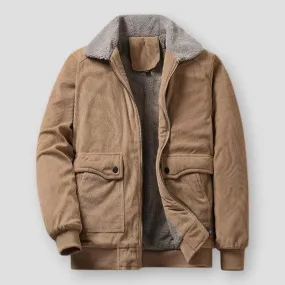 Vintage Corduroy Sherpa-Lined Jacket