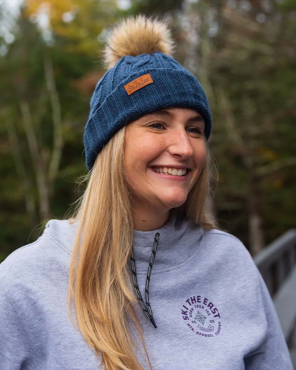 Women's Trapper Beanie - Indigo